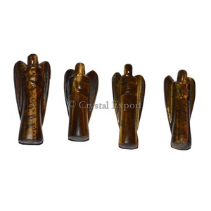 Meilleur vendeur Tiger Eye Angel: Acheter des anges de pierres précieuses en gros-Crystal Exportation - Product Image 1