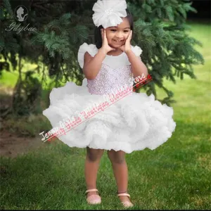 Fiesta de cumpleaños de perlas blancas de lujo, <span class=keywords><strong>ropa</strong></span> esponjosa <span class=keywords><strong>para</strong></span> niñas, <span class=keywords><strong>primera</strong></span> comunión, Ballet, boda, damas de honor, vestido de anfitrión de espectáculo <span class=keywords><strong>para</strong></span> niños - Product Image 4