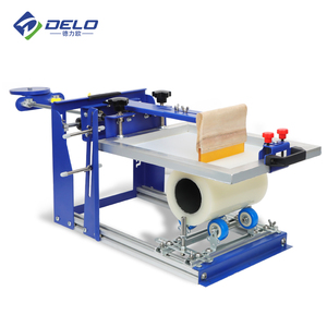 Deliou Hot Bán Buôn Xi Lanh Của Nhãn Hiệu Cong Lụa Màn Hình Máy In Màu Duy Nhất Cho Chai Ly Thủy Tinh - Product Image 1