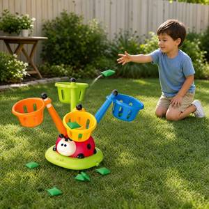 Jeu de divertissement sportif 4 en 1 : Ensemble de jeu RC Ladybug Machine, Lanceur de fusées et Jeu de lancer d'anneaux, Jouets de sport pour l'extérieur et l'intérieur - Product Image 5