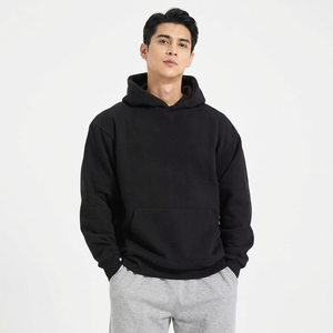 Hoodie unisexe surdimensionné à coupe carrée, 550 g/m², 100 % coton, double couche, sans cordon, motif uni, personnalisé par le fabricant - Product Image 1