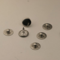 Boutons-pression ronds à dos plat en laiton plaqué or, écologiques et personnalisables, avec mécanisme de pression robuste pour chemises en jean – Vente en gros
