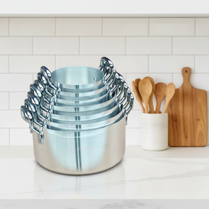 Ensemble de casseroles en aluminium multicouche à prix abordable - Ustensiles de cuisine en aluminium sablé de qualité alimentaire pour le marché du Nigéria, du Ghana et du Kenya - Product Image 5