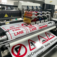 Imprimante d'étiquettes thermiques industrielle en gros pour la fabrication de panneaux de signalisation routière, de zones scolaires et de signalisation de circulation