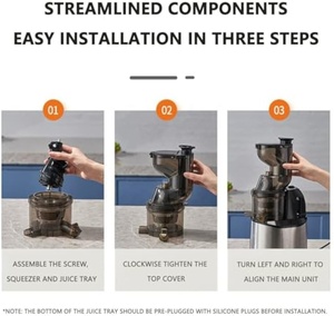 Thương mại thép không gỉ điện tươi sinh tố trái cây citrus Orange extractor máy Máy xay sinh tố chậm máy ép trái cây ly tâm máy ép trái cây - Product Image 6