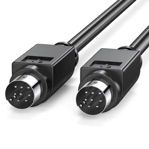 Câble Mini DIN 8 broches <span class=keywords><strong>m</strong></span>âle à <span class=keywords><strong>m</strong></span>âle adapté au remplacement du subwoofer <span class=keywords><strong>JVC</strong></span> avec câble 8 broches - Product Image 1