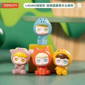Pegatinas <span class=keywords><strong>LAURA</strong></span> - Caja Sorpresa <span class=keywords><strong>Laura</strong></span> Zoo, Figura de Personaje Mini Mengli, Imán Adorable para Refrigerador, Juguete Coleccionable - Product Image 1