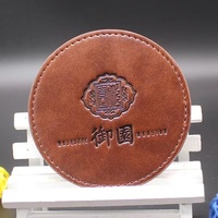 Tatakan gelas kulit hitam putih cokelat grosir tatakan cangkir kustom pemasok Tiongkok tatakan Promosi tatakan PU kulit kustom