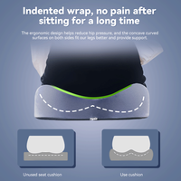 Coussin orthopédique pour le coccyx, soulagement de la douleur, mousse à mémoire de forme, confort, soutien ergonomique avec base antidérapante pour la conduite