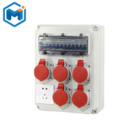 Boîte de distribution portable de haute qualité Prise combinée étanche mobile industrielle en plastique ABS solide