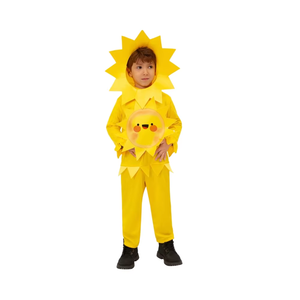 Disfraz <span class=keywords><strong>de</strong></span> <span class=keywords><strong>Halloween</strong></span> para niños Onesie Plant Yellow Sunflower Party Kindergarten Performance Costume - Product Image 2