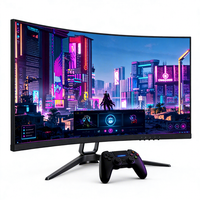 Moniteur PC, moniteur de jeu 27 pouces, haute luminosité, écran LCD, ordinateur de bureau, moniteur de jeu incurvé 27 pouces msi