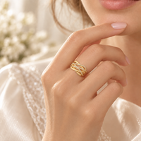 Bague en moissanite 0,5 CT en argent sterling 925 pour femmes, plaquée or, tendance, croix creuse, nouvelle bague, bijoux cadeau