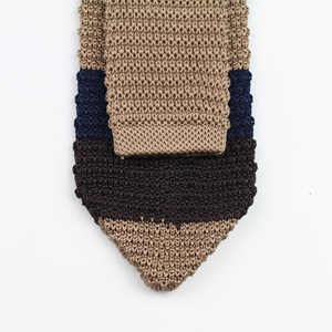 Mới dệt kim đan giải trí tam giác sọc quan hệ bình thường sắc nét góc quan hệ cổ người đàn ông cổ điển dệt thiết kế cravat - Product Image 5