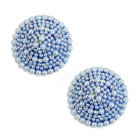 Cache-tétons perlés en plastique fantaisie Hershe, respirants, 6 cm, petits patchs pour les mamelons, vente en gros