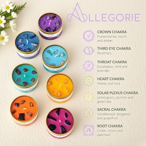 Bougies parfumées faites à la main sans logo Cire de soja naturelle avec boîte cadeau pour la décoration - Product Image 5