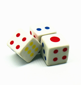 Custom Printed Square TPR <b>Dice</b> Eraser Promotional Ink Eraser Style - Product Image 1