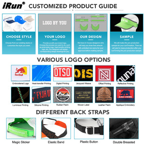 <span class=keywords><strong>IRun</strong></span> logotipo personalizado deportes puro algodón sin cabeza visera sombrero maratón al aire libre vacío superior sombrero de aire de secado rápido sombrero de tenis - Product Image 2