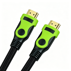 Câble HDMI 1.4v 4K Qiulink, cordon tressé vert, 10,2 Gbps, haute vitesse, pour PS4, Xbox, projecteur, home cinéma, 5 pieds - Product Image 1