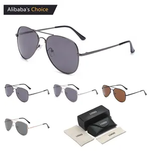 2023 classique ombre femmes lunettes de soleil Vintage personnalisé métal extérieur conduite Aviation pilote lunettes de soleil hommes