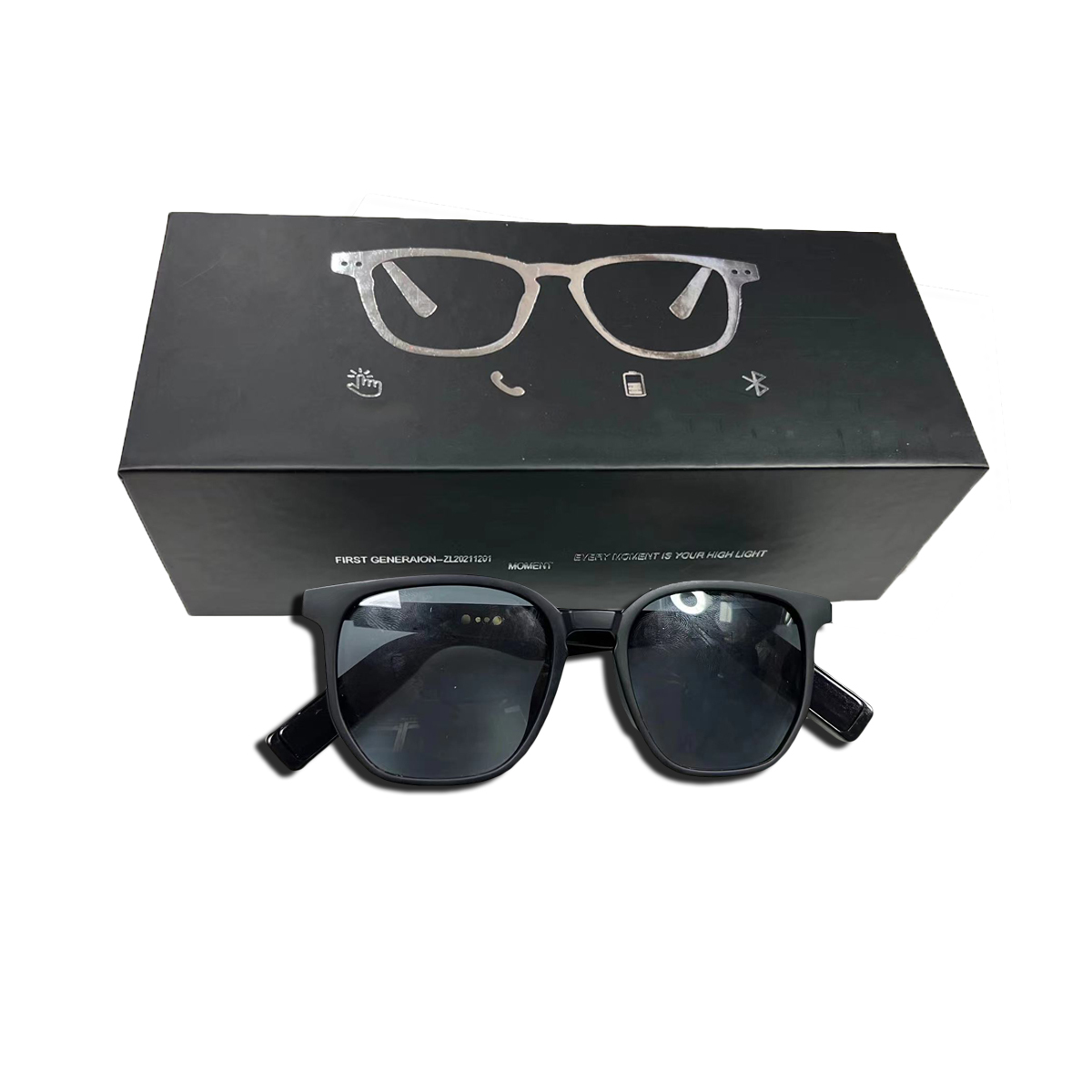 2022 New Design Intelligent Glasses Can Listen To Music Call Up Mobile Connection Simple Smart Glasses