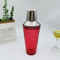 Shaker à cocktails en verre 20oz (600ml) avec infuseur en acier inoxydable, ensemble d'outils de bar pour Martini et autres cocktails, idéal pour la maison