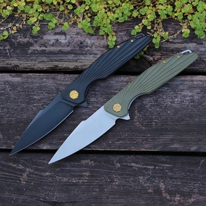 NUEVO 4Cr13 Hoja de acero inoxidable G10 Mango Cuchillo Supervivencia al aire libre Caza Táctico Camping Cuchillo de bolsillo plegable - Product Image 3