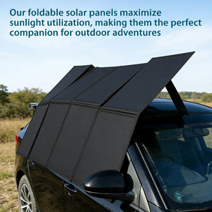Panel Solar Portátil Alecter de 400W, Negro, 30 Celdas, Soporte Ajustable, Conector 4 en 1, Salida IP65 Impermeable, 23% de Eficiencia - Product Image 2