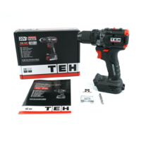TEH Perceuse électrique sans fil multifonctionnelle sans balais Li-Ion DC 20V tournevis de type pistolet sans clé batterie 2.0Ah haute OEM