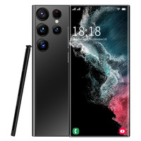 Teléfono inteligente S22Ultra 5G más vendido, 8GB + 256GB de almacenamiento, pantalla HD, SIM dual, sistema Android13, cámara de 108MP, conectividad LTE