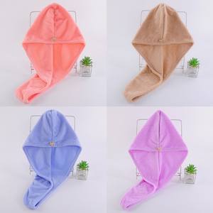 Gorro de Secado de Cabello de Felpa Coral, 25x60 cm, Secado Rápido, Color Sólido, para Uso Doméstico - Product Image 4