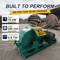 Broyeur de bois pour substrat de champignons MX-1000, ouverture d'alimentation 310x320mm, moteur en cuivre pur, garantie 1 an