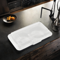 Vente chaude Boîtes en plastique jetables transparentes Conteneurs d'emballage de boulangerie pour tarte aux oeufs Emballage blister à clapet CN