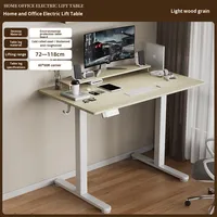 Bureau Électrique Réglable en Hauteur pour la Maison, Bureau d'Étude en PVC, Bureau d'Ordinateur Ajustable, Table de Gaming, Poste de Travail de Bureau, Design Minimaliste