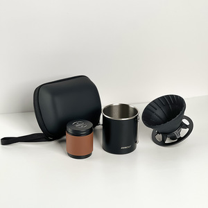 Portable Pour Over Coffee Set for Travel &amp; Camping - <strong>V60</strong> Silicone <strong>Dripper</strong>, Outdoor &amp; Car Brewing Kit, Beginner Gift Box - Product Image 5