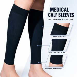 Manicotti Professionali <span class=keywords><strong>per</strong></span> Polpacci di Grado Clinico, a Compressione Forte, <span class=keywords><strong>per</strong></span> Sollievo dai <span class=keywords><strong>Crampi</strong></span> e Supporto alla Recupero, Colore Pelle, Traspiranti, Medicali - Product Image 1