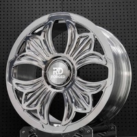 Rines Forjados de 1 Pieza Estilo Cromo, Aleación 6061-T6, Acabado Pulido, 17-24 Pulgadas, 5x120 5x114.3, Rines Personalizados para Rolls-Royce, Bentley, BMW