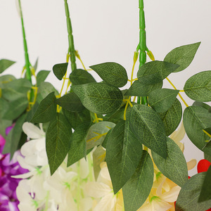 Fleurs artificielles suspendues en soie et plastique, style orchidée thaïlandaise, pour décorations de mariage et de maison - Product Image 3