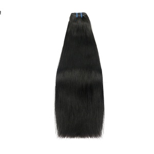 Extensions de cheveux humains vierges brésiliens naturels, lisses et raides, double épaisseur, cuticules alignées - Product Image 1