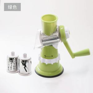 3 in 1 Stainless Steel Blades Rotary Drum Grater Manual Vegetable Slicer Fruit Cutter Cheese Grater with PP Material - Product Image 2