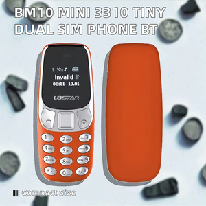 Teléfono Móvil <span class=keywords><strong>BM10</strong></span> <span class=keywords><strong>Mini</strong></span> 3310 Portátil GSM con Doble Tarjeta SIM y Auriculares Bluetooth, Compatible con Idiomas Español y Alemán - Product Image 2