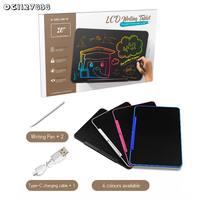 Tablette d'écriture LCD 20 pouces pour enfants, planche à dessin LED, jouet éducatif, loisirs créatifs, cadeau d'anniversaire