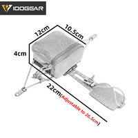 IDOGEAR Boîte de rangement pour batterie NVG en nylon tactique, pochette de contrepoids, support en forme de T, système de maintien réglable