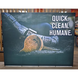 Velrco Tension <strong>Fabric</strong> Backdrop Booth <strong>Frame</strong> Straight <strong>Pop</strong> <strong>up</strong> Display Stand - Product Image 2