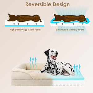 Durable Removable Cover Modern Square Luxury Large Washable Orthopedic Boucle <b>Waterproof</b> Memory <b>Foam</b> Solid All Seasons Pet Dog - Product Image 3