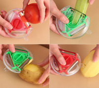 Multifunctionele Roterende 3 In 1 Dunschiller Keuken Shredder Peeling Mes Groentesnijder