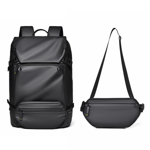 Mochila Deportiva Casual Geométrica Unisex Nueva con Cierre de Cremallera Antirrobo, Impermeable, de Poliéster Suave, para la Escuela, Negocios, Viajes y Moda - Product Image 3