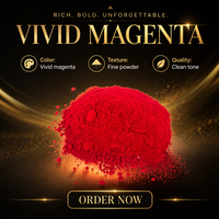 Pigment rouge 122 Quinacridone Magenta, colorant organique en poudre rouge pour encre plastique