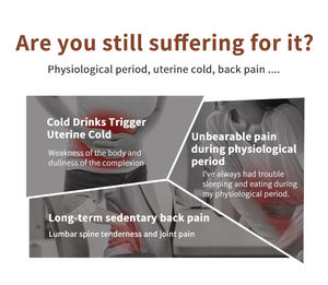 2025 OEM recargable cinturón de masaje de vibración de 5 niveles cintura calentada de 5 temperaturas 2000mAh tipo C tela vibración de 5 niveles - Product Image 6