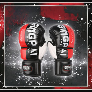 에드톤 무에타이 샌드백 UFC MMA 하프 핑거 글러브 위닝 복싱 글러브 PU 가죽 클로저 유니버설 핏 - Product Image 6